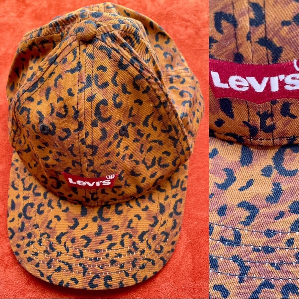 LEVI STRAUSS & CO Leopard Print Adjustable Baseball Cap NWOT